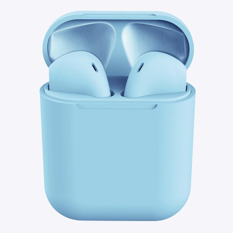 InPods i12 Bluetooth-Kopfhörer 5.0, kabellose Kopfhörer, Sport-Headset mit Mikrofon blau