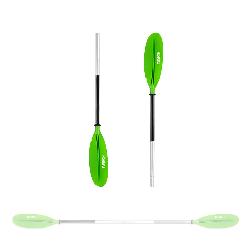 Aluminiumlegierung Boot Rafting Paddel Schlauchboot Fischerboot Verdicktes Handpaddel abnehmbar grün