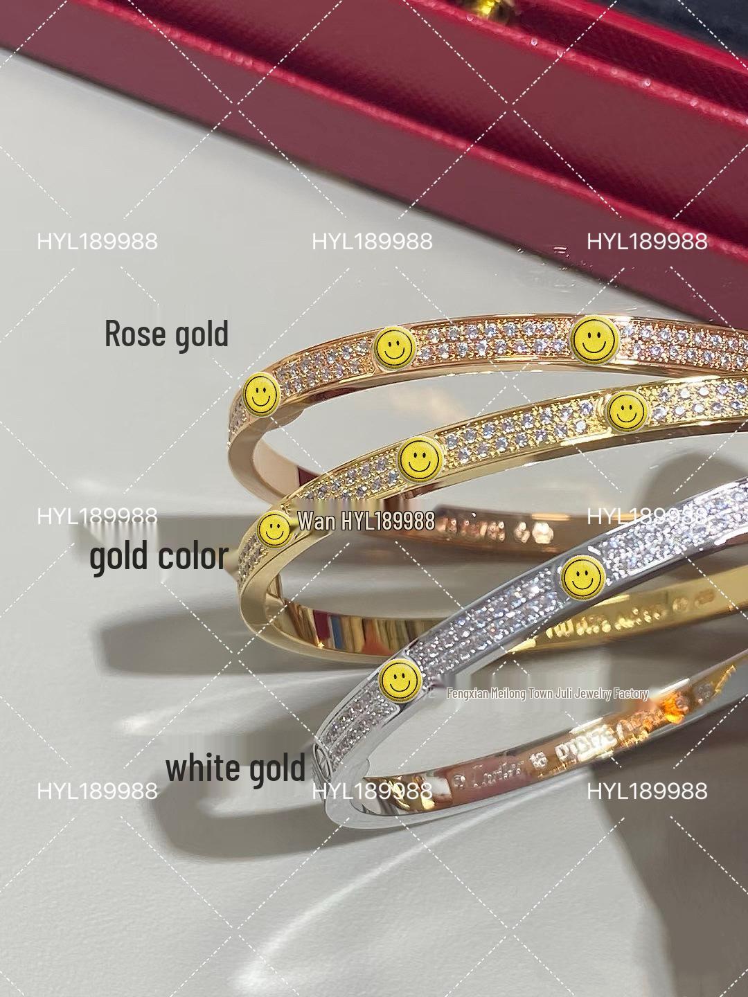 Cartier Diamantarmband aus 18-karätigem Roségold, klassisches Partnerarmband Size 18 [fits wrist up to 17]