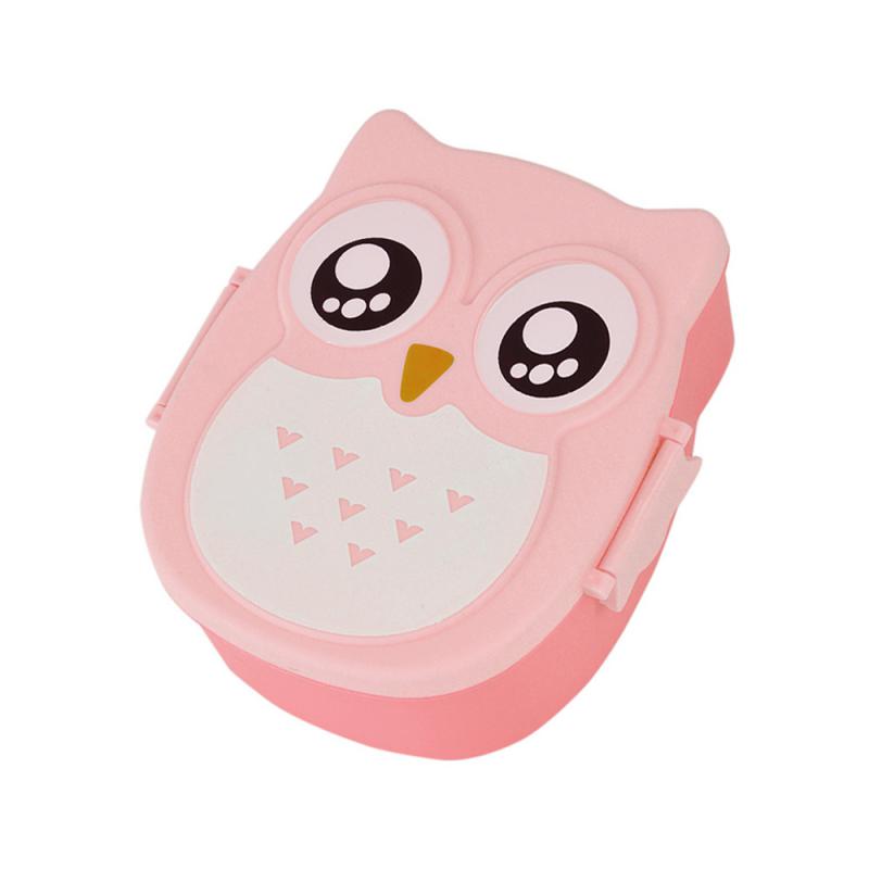 Süße Bento Lunchbox Kawaii für Kinder Schulkinder Japanischer Stil Kindergarten Kinder Brot Sandwich Lebensmittelbox Tragbar Pink beige