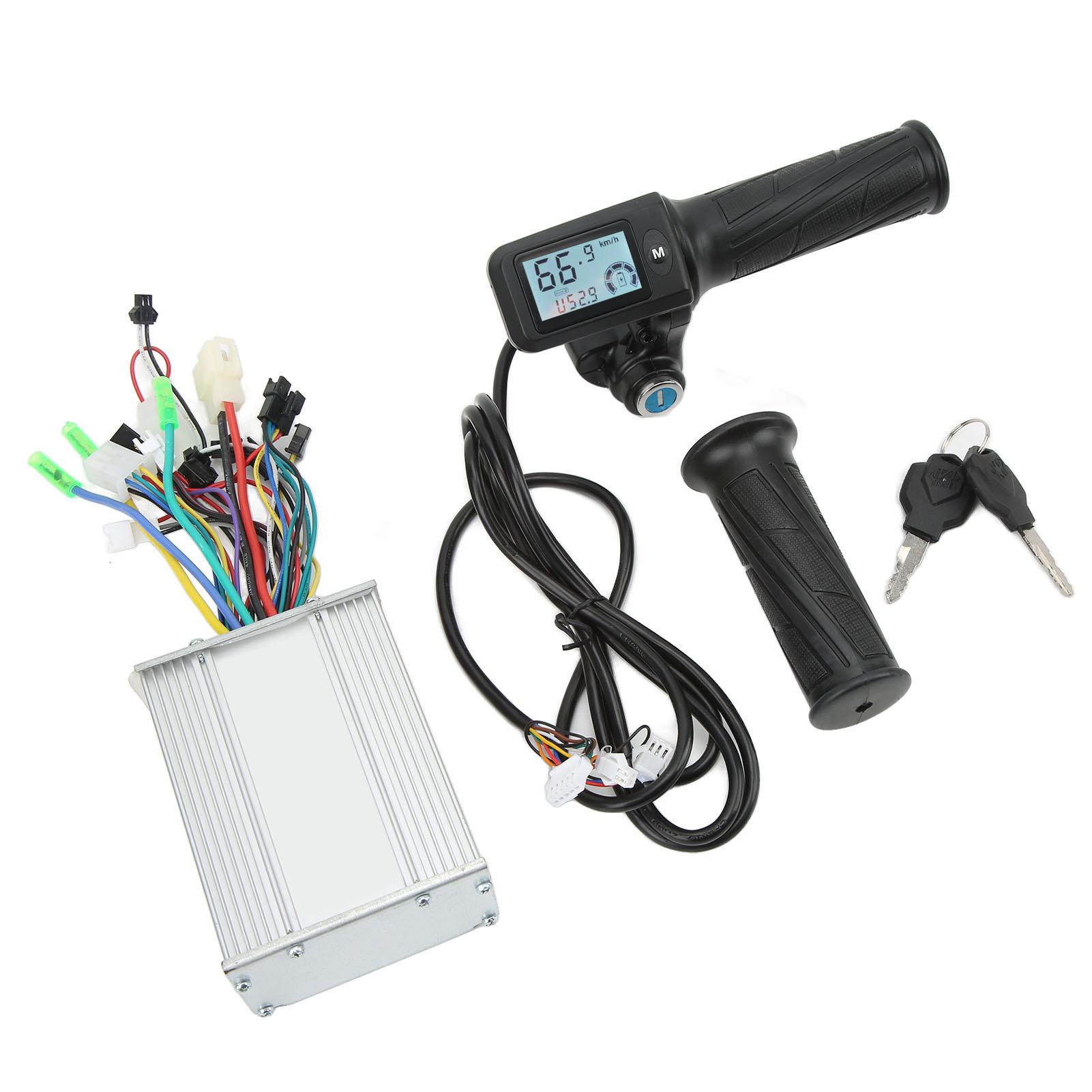 Controller-Kit für Elektrofahrräder, 450 W, bürstenloser Controller, LCD-Anzeige, Messgerät mit Gasgriffsperre