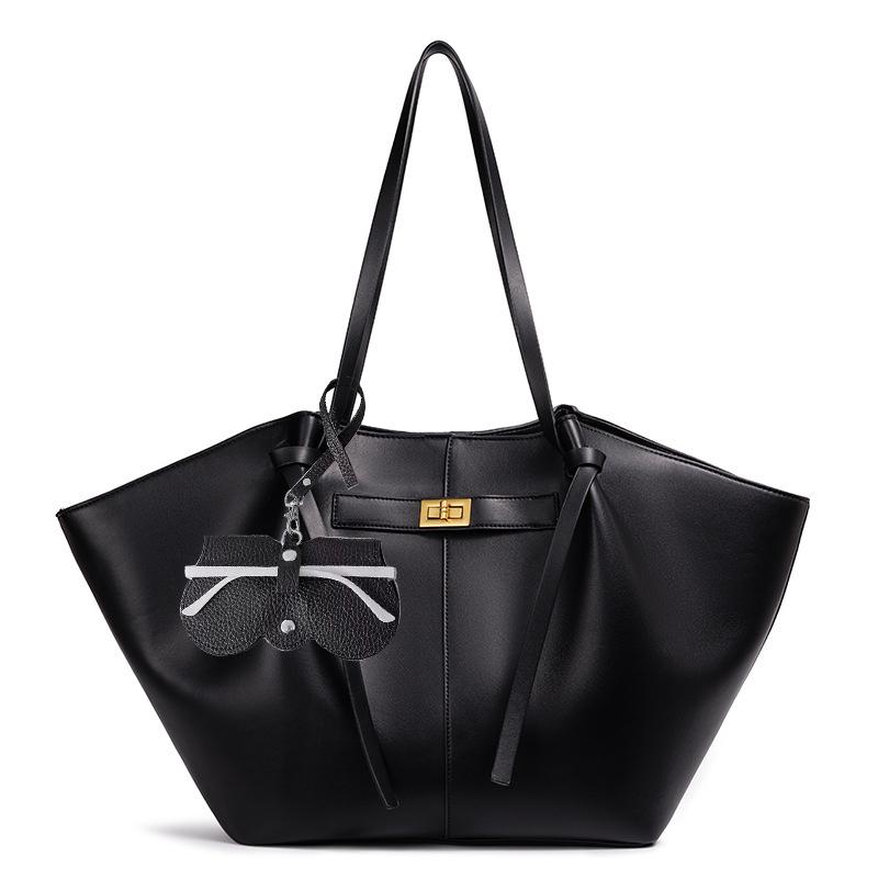 Marken-Designer-Schulter-Tragetaschen für Damen Weiches PU-Leder Große Kapazität Shopper-Tragetasche Achsel 2025 Luxus-Designer-Handtaschen schwarz