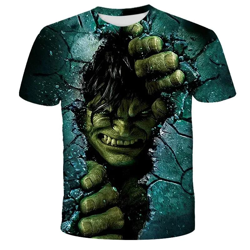 Marvel Superheld Hulk T-Shirt Jungenkleidung Kinder-T-Shirt Spider-Boy Kinder-Oberteil T-Shirt Sommer Kurzarm-T-Shirt 130 violett