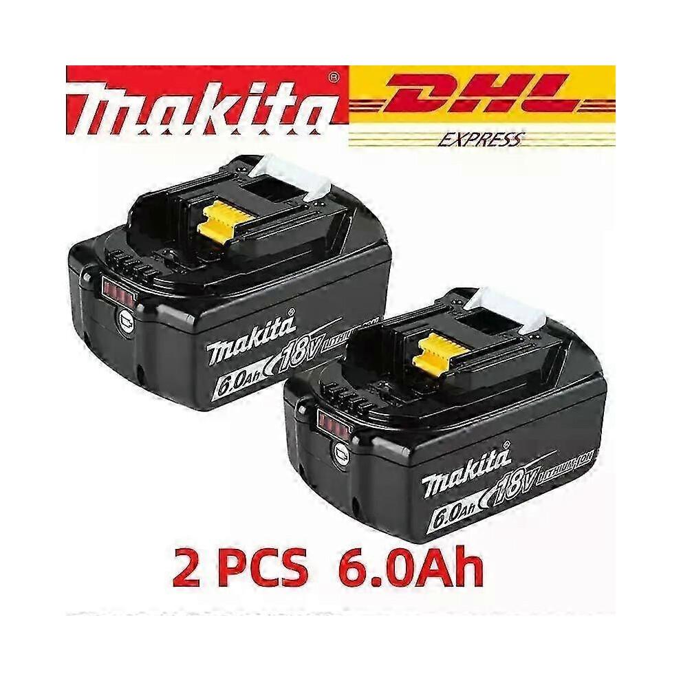 (6,0Ah 2 Stück) 100% Makita 6Ah Makita 18V Akku Bl1830b Bl1850b Bl1850 Bl1840 Bl1860 Bl1815 Ersatz-Lithium-Akku-fj 5.0Ah 3pcs