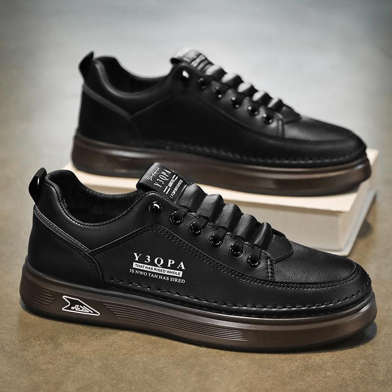 Sommer Neue Herrenschuhe Weiß, Herren Atmungsaktive Freizeit-Board-Schuhe, Vielseitige Sportliche Stile, Trendige Neue Herrenschuhe 44 schwarz