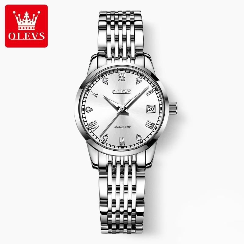 OLEVS Neue Marke Uhr Automatische Mechanische Uhr Frauen Einfache Wasserdichte frauen Uhr frauen Uhr