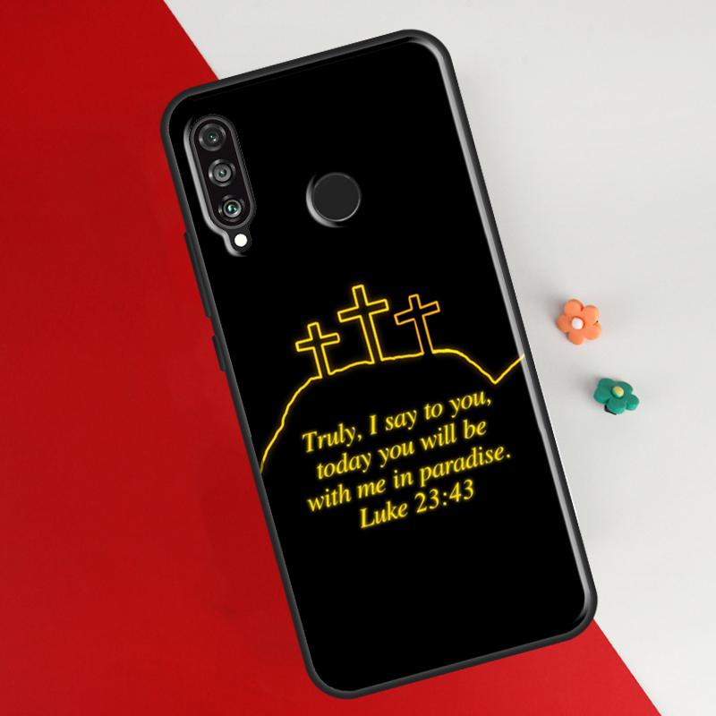 Glaube, christliche, religiöse Jesus-Hülle für Huawei P30 Lite, P40, P20, P50 Pro, Nova 5T, P Smart 2021 2019, Cover für Honor 50 Lite Honor 50 Pro