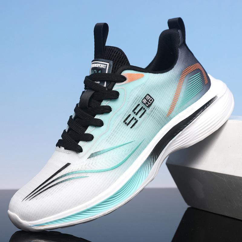 Ultraleichte Laufschuhe für Damen und Herren, Geruchshemmende Schuhe, Atmungsaktive Dynamische Schuhe, Stoßdämpfende Leichte Freizeit-Laufschuhe 40 azurblau