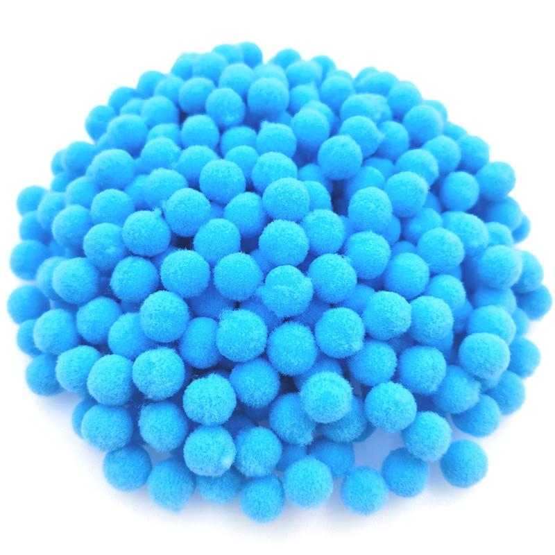 150 Stück/100 Stück 10/15 mm Pompones Pompom Nähen Plüschball DIY Handarbeit Material Flauschiges Hochzeitsdekor Bastelzubehör Schmuck Weiches Kinderspielzeug Zubehör 15mm 100pcs himmelblaue