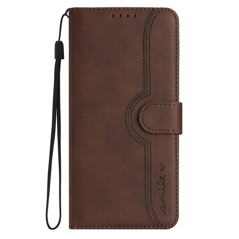 Klapphüllen Edge60 Hülle für Motorola MOTO Edge 60 Fusion Pro G Stylus power Play 5G 2025 Ständer Handy Schutzhülle Wallet Shell PU Leather&Motorola Edge 60 kaffeebraun