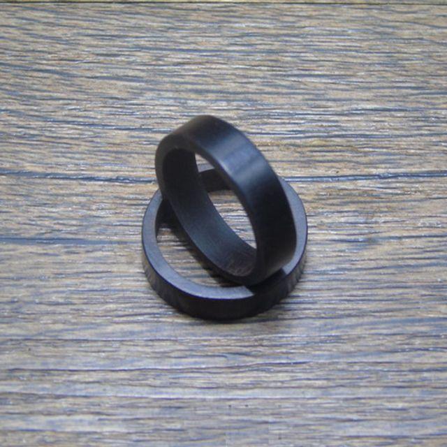 Trend Sandelholz Ebenholz Naturholz Ringe Pagan Vintage Retro Pull Finger Herren Ebenholz Finger Ring Schmuck Geschenk für Frauen Männer 18.5mm