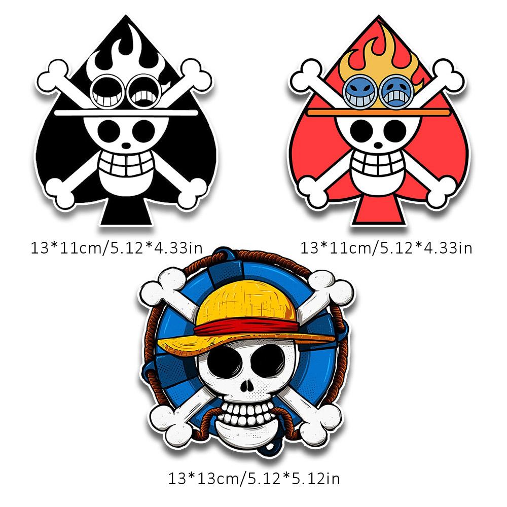 3PCS Auto Stickes Anime Spielkarte Vinyl Aufkleber Aufkleber Für Auto Fenster Motorrad Laptop Hydroflask Waterbottle 3PCS