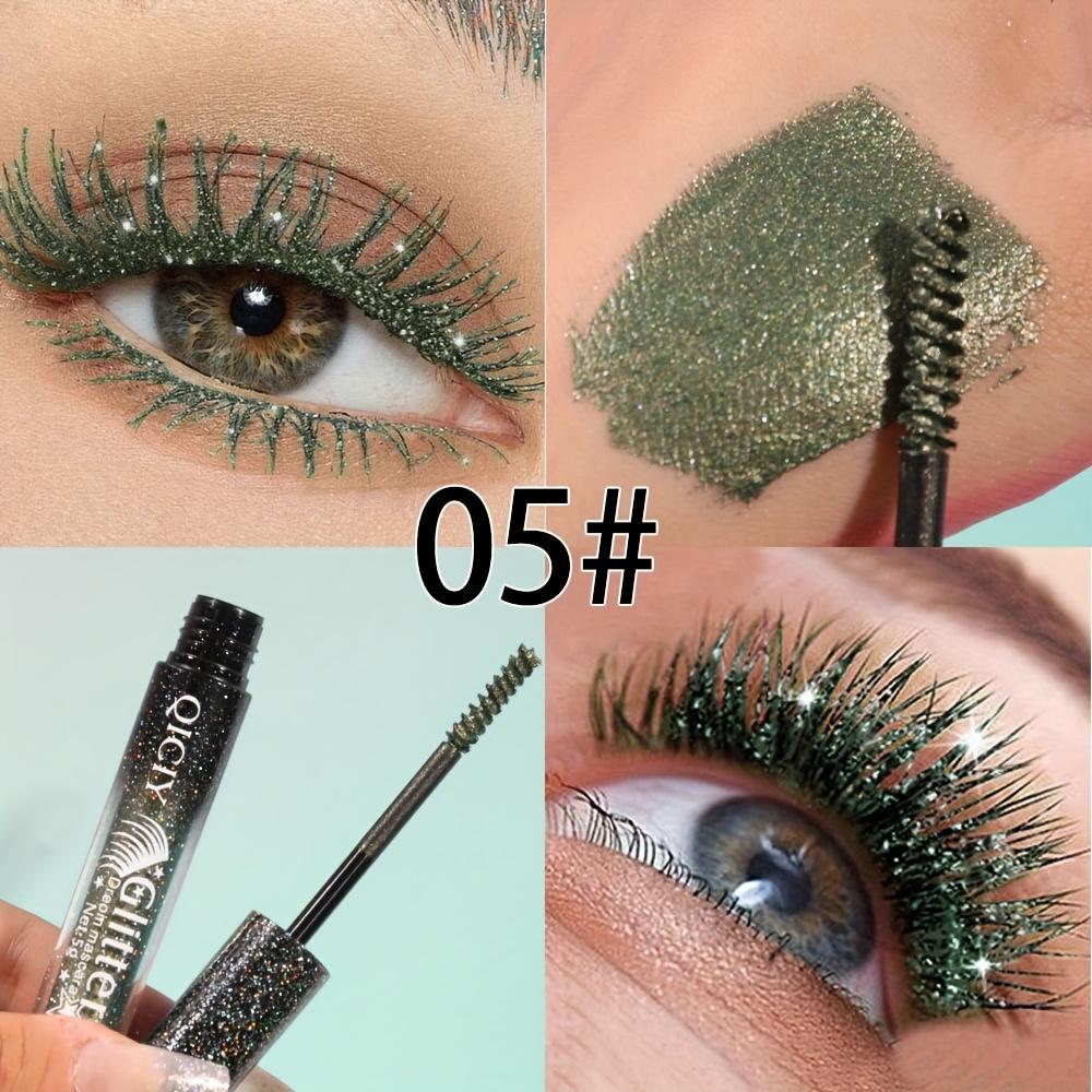1 Stück Diamond Shine Wasserdichte Volumen-Schwung-Mascara Glitzer Schnee-Effekt, Wischfeste Augen-Make-up für Alle Hauttypen Damen-Kosmetik