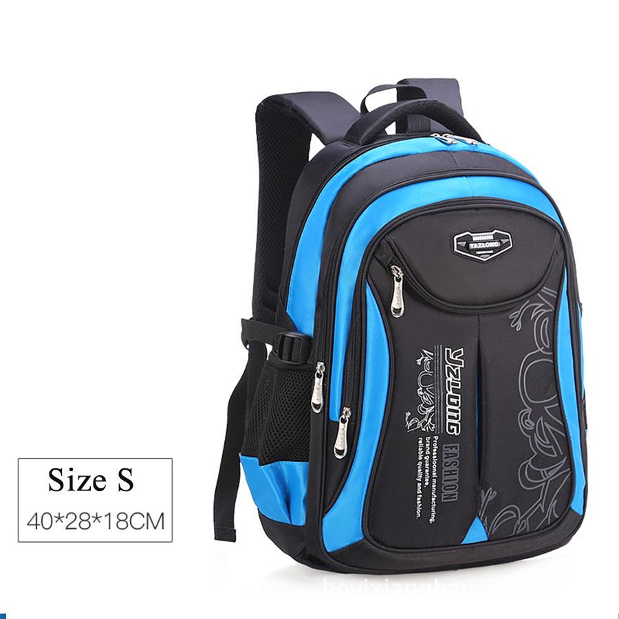 Kinder Schultaschen Teenager Sicherheit Reflektierender Rucksack für Jungen Mädchen Oxford Wasserdichte Schultasche S schwarz