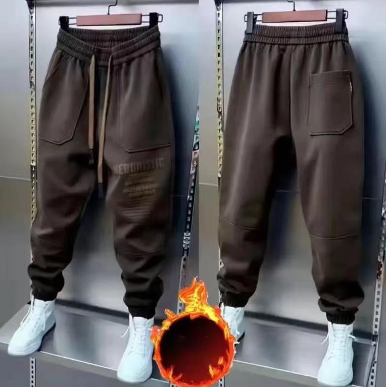 Frühling und Herbst Herren Casual Cargo Pants Hose Baggy Sweatpants Gym Jogger Hip Hop Streetwear Y2k Man Pants Hose XXL dunkel kaffee