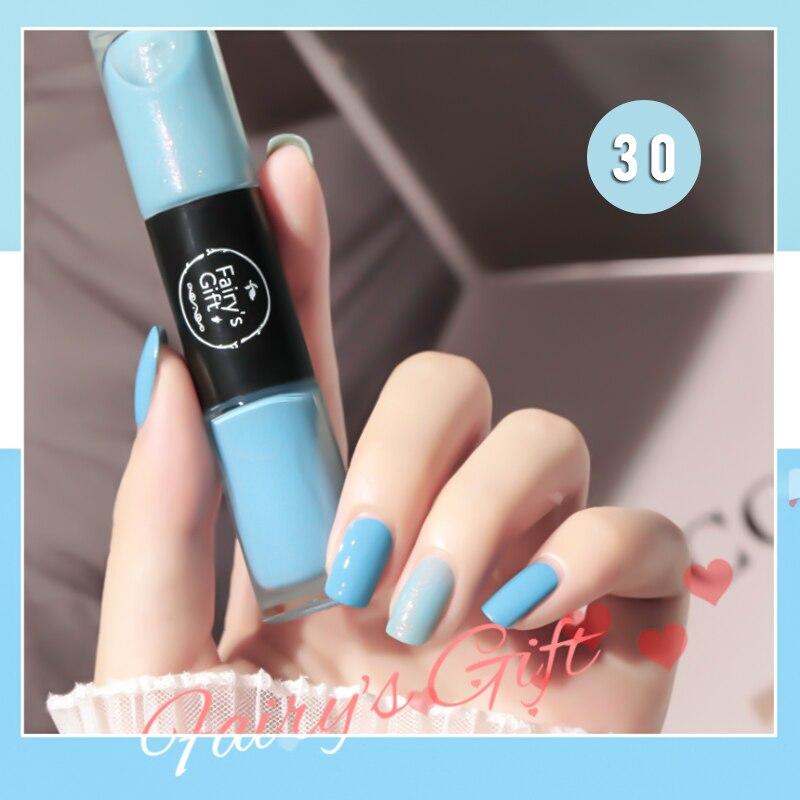 Doppelkopf-Nagellack ohne Backen, schnell trocknend, langlebig, nicht abblätternd, Nagelkunst für Nägel, normaler Nagellack 30