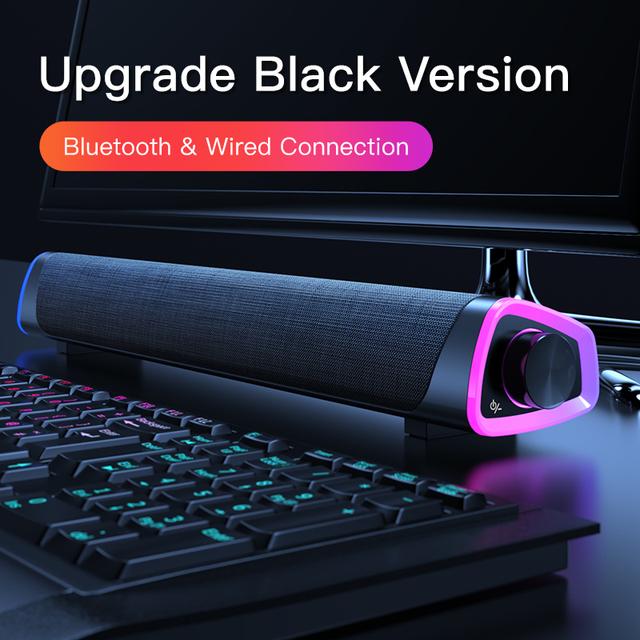 4D Computer Lautsprecher Bar Stereo Sound Subwoofer Bluetooth Lautsprecher Für Macbook Laptop Notebook PC Musik Player Wired Lautsprecher khaki