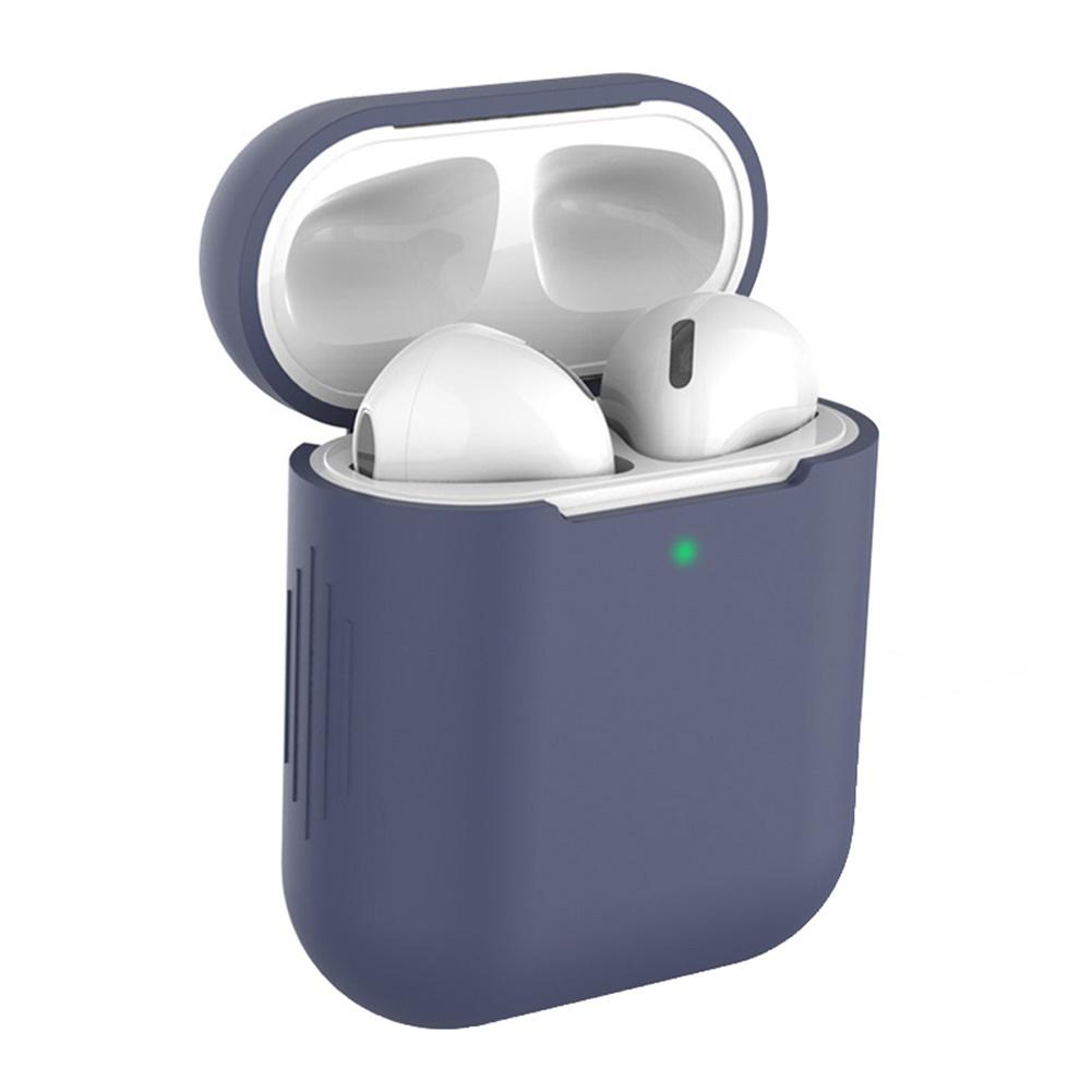 Yvonne Cover Case Wireless Kopfhörer Vollschutz für Air-Pods 1 2 dunkelblaue