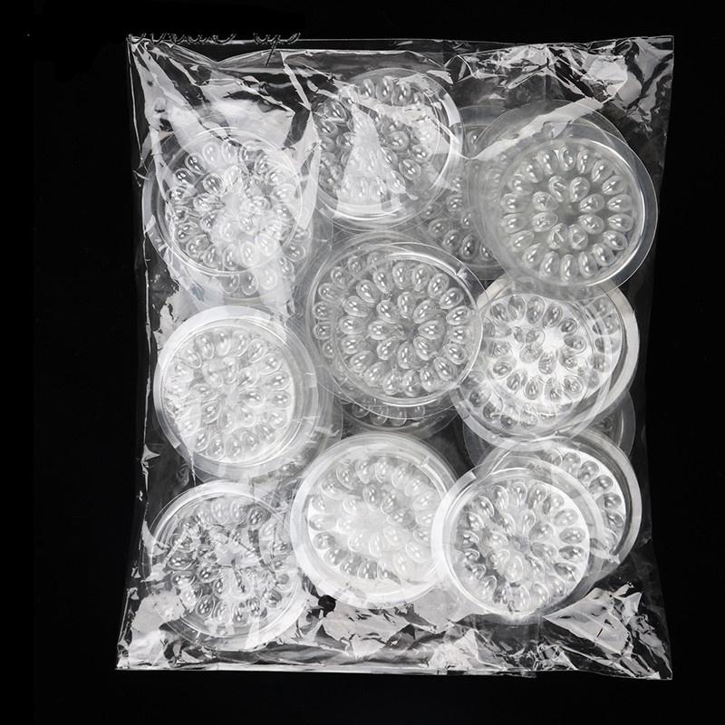 100 stücke Kleber Dichtung Pad Für Wimpern Verlängerung Transparent Kleber Halter Wimpern Kleber Kunststoff Kleber Palette Paste Eeyelash Werkzeuge transparent