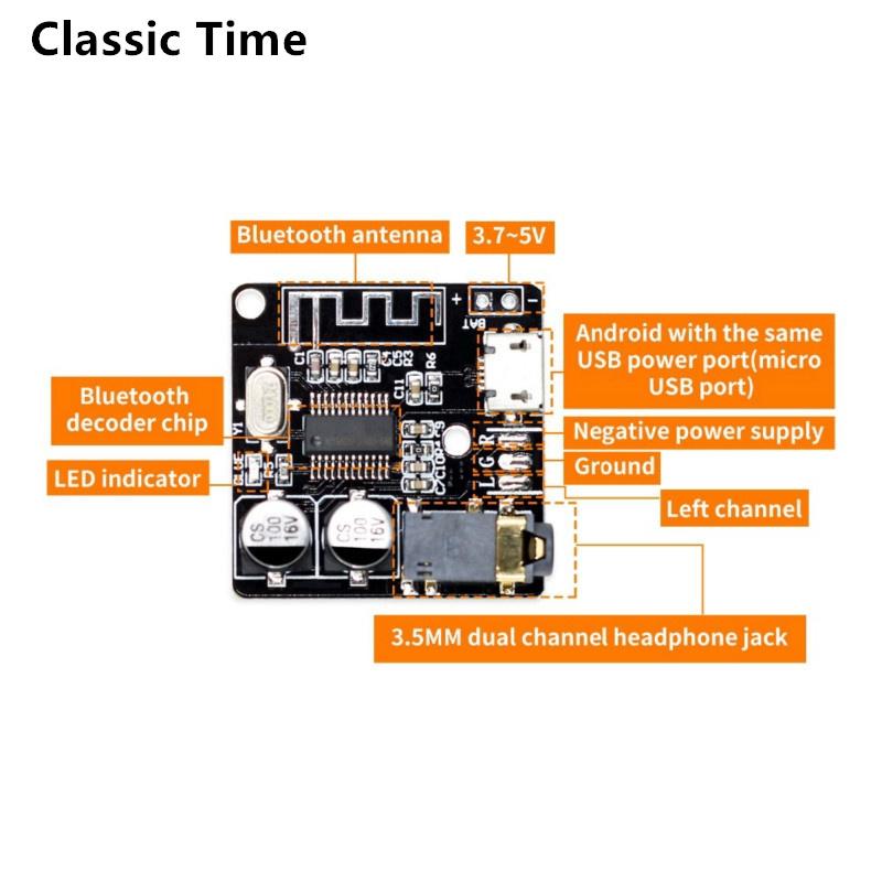 VHM-314 Bluetooth Audio Receiver Board Bluetooth 5.0 mp3 verlustfreie Decoder Board Wireless Stereo Musik Modul