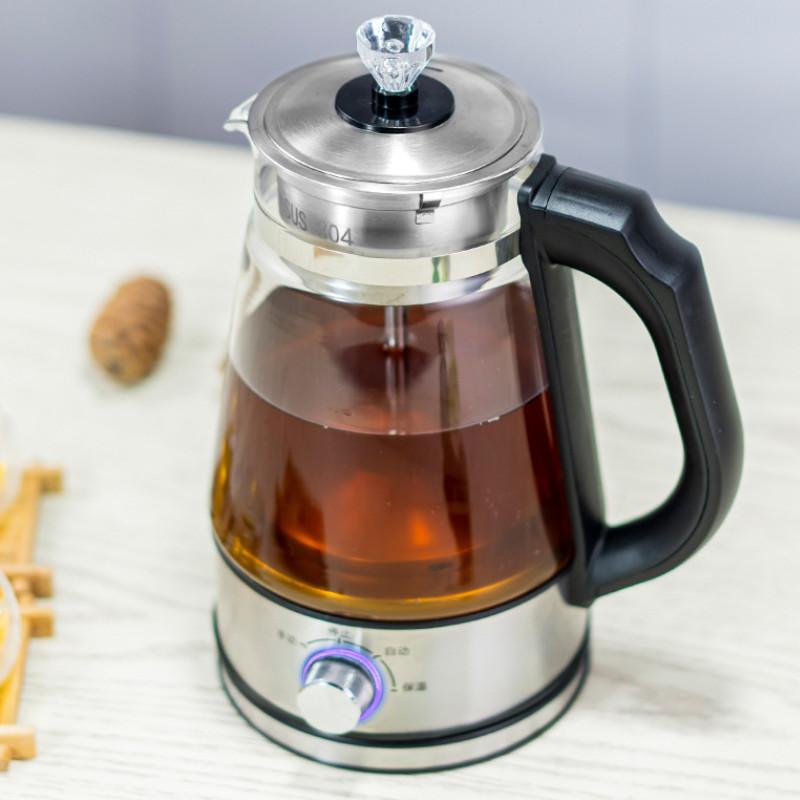 Elektrischer Wasserkocher, Kaffeemaschine, Teebereiter, schwarzes Pu-Er-Glas, elektrischer Wasserkocher, Dampf-Teekanne, automatisches Set, elektrischer Teekessel