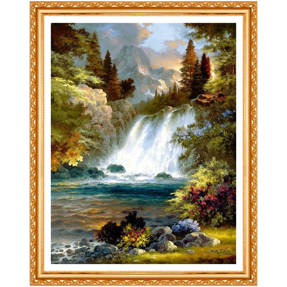 5d Diy Diamant Malerei Volle Runde Diamant Stickerei Landschaft Diamant Runde Diamant Farbe 20X30CM