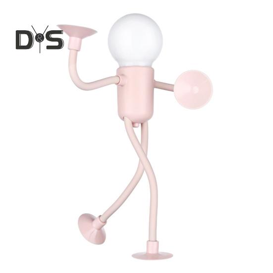 Veränderbare Form Lustiges Nachtlicht LED Nachttischlampe Sanftes Leuchten Flimmern Kostenlose DIY Form Nachtlicht Weihnachtsdekoration rosa