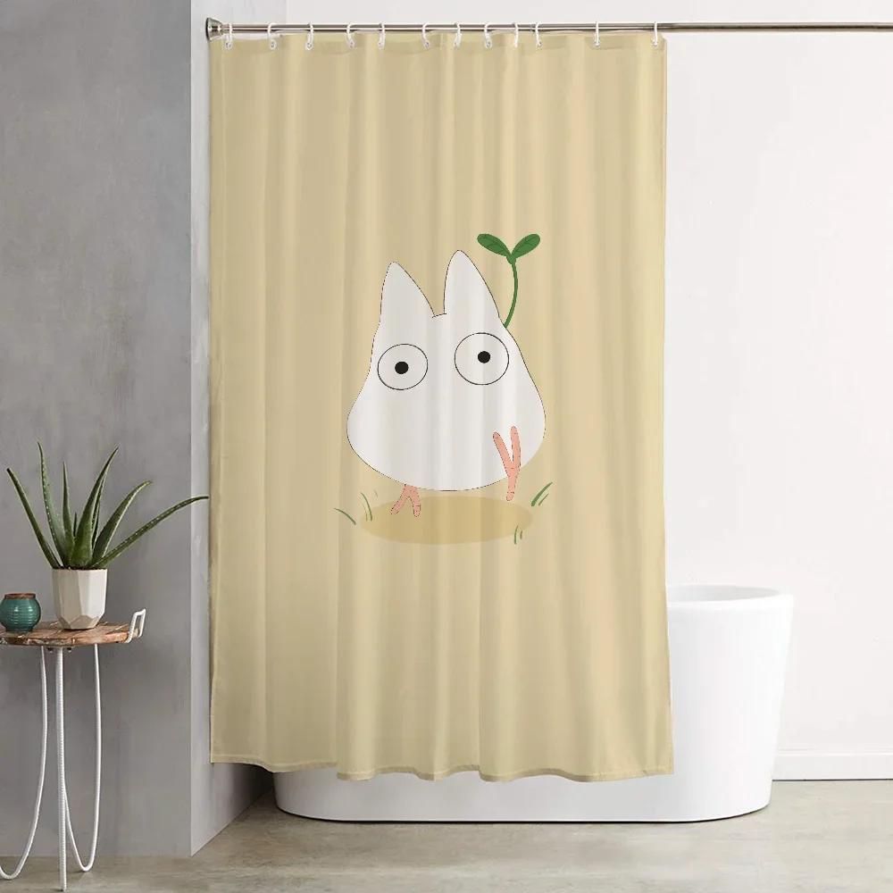 Mein Nachbar Totoro Dinge Für Das Badezimmer Vorhang Badezimmer Duschvorhänge Für Häuser Zimmer Faltbare Trennwand Zubehör Ba@0 W178H216(CM)-1 Pcs