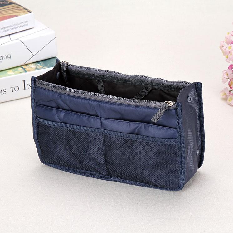 Kosmetiktasche, Make-up-Tasche, Reise-Organizer, tragbare Kosmetiktasche, funktionale Toilettenartikel-Make-up-Organizer blau