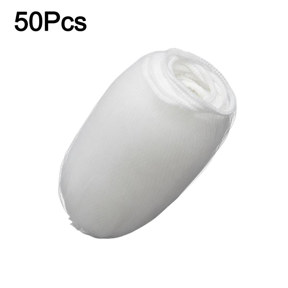 Anti-block Sink Filter Shelf Triangular Kitchen Sink Filter Bag Kitchen Accessories 50Pcs Filter Bag white