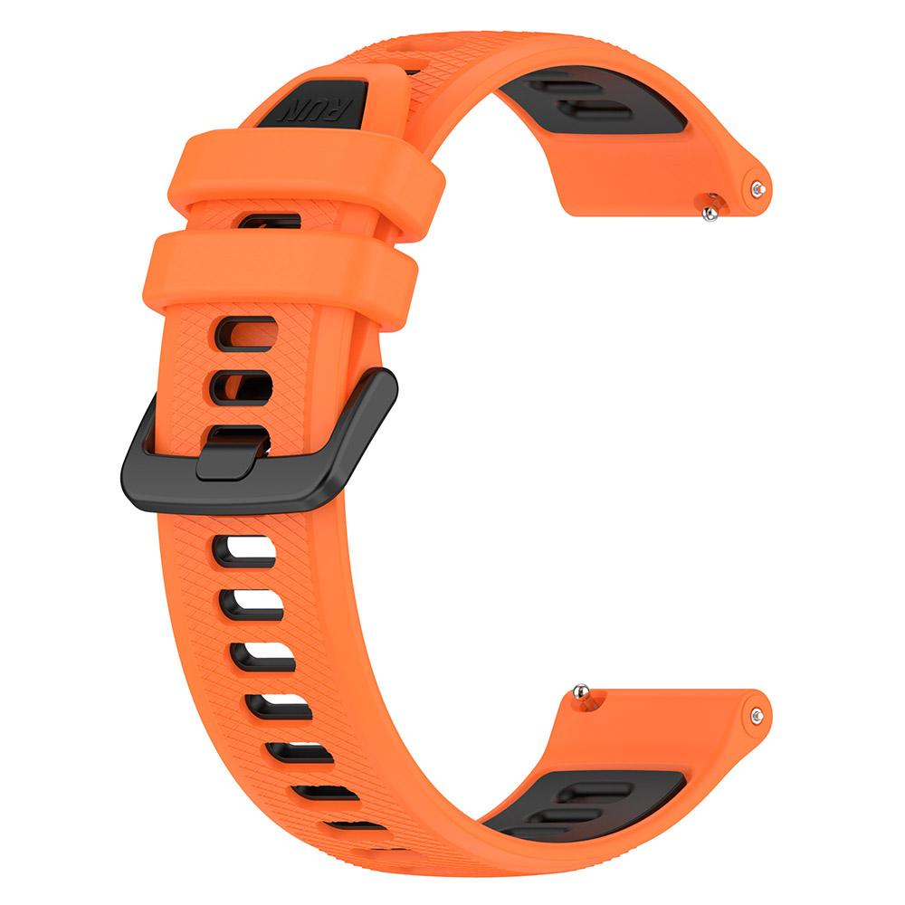 18mm 20mm 22mm Uhrenarmband für Garmin Forerunner 265 265S Zweifarbiges Silikonarmband für Garmin Venu SQ Venu 2 3S 22mm (Forerunner 265)