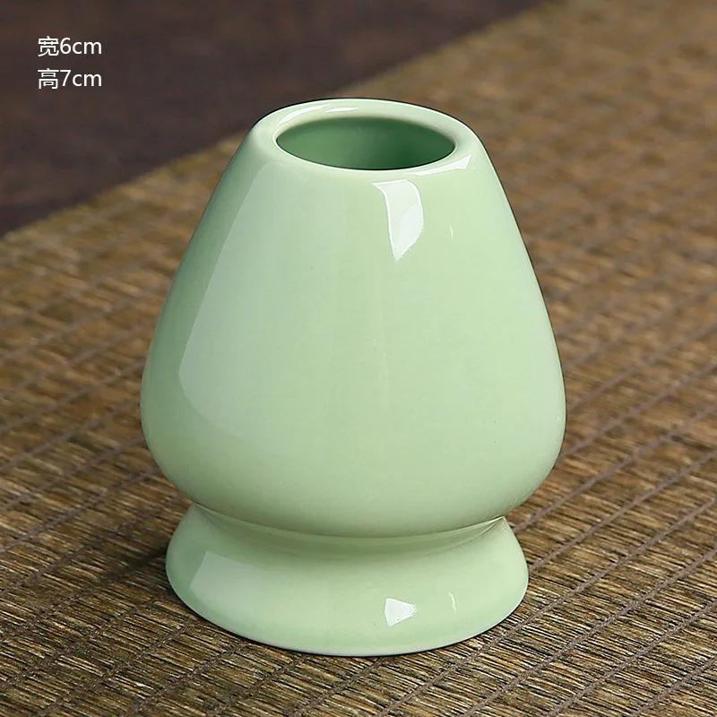 Japanische Zeremonie Matcha Teegeschirr Matcha Werkzeuge Besen Matcha Grüner Tee Chasen Halter Ständer Schalen Tablett Platte Zubehör L
