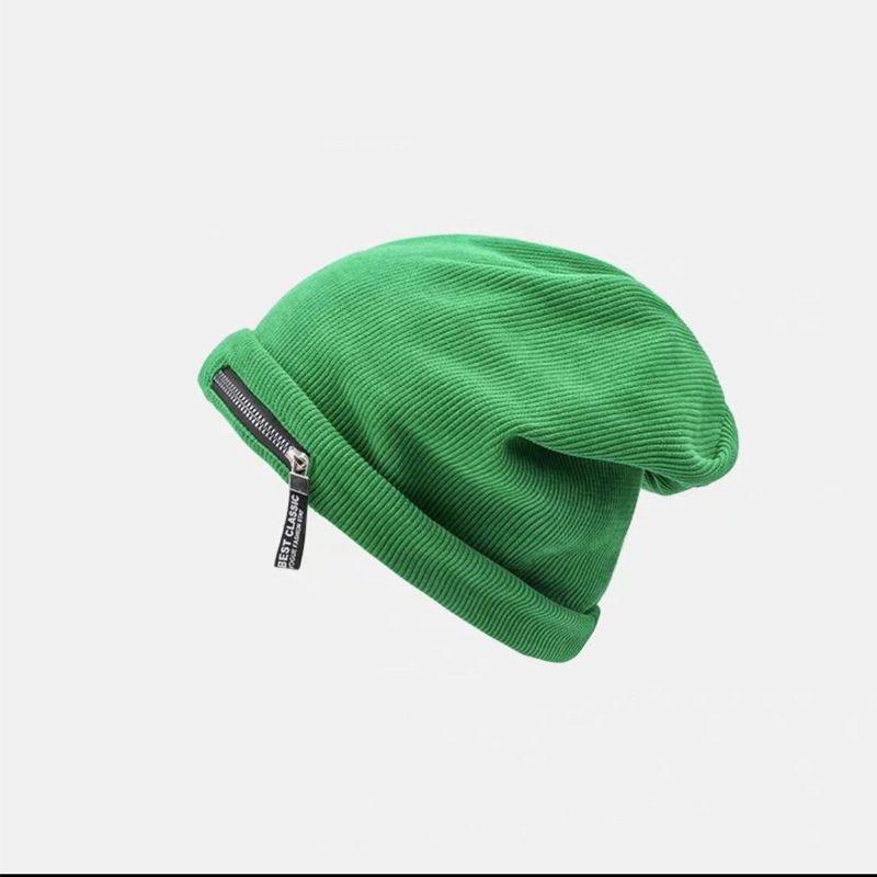 Frauen Hut Mischfarbe Baumwolle Gestreift Hip Hop Winter Warme Mütze Schal Mützen Stricken Lange Lose Hut Kopfschmuck