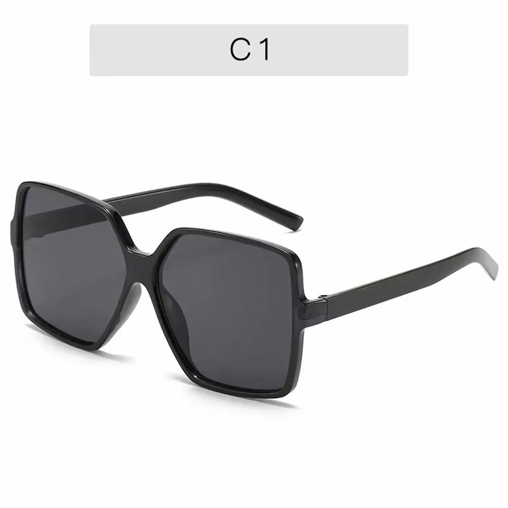Übergroße quadratische Sonnenbrille für Damen und Herren, UV-Schutz, Retro-Sonnenbrille mit großem Rahmen, modische Sonnenbrillen