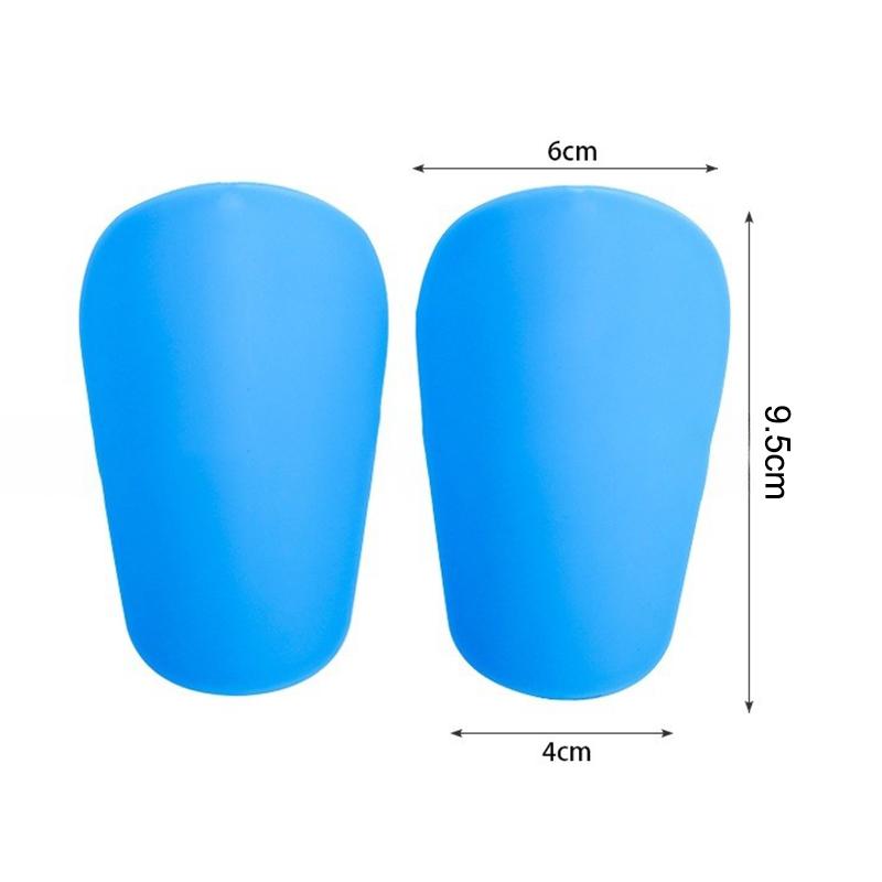 1 Paar Mini Fußball Schienbeinschoner Fußball Eva Plastik Schienbeinschoner Polster Fußballtraining Schienbeinschutz Fußball Trainingsausrüstung blau