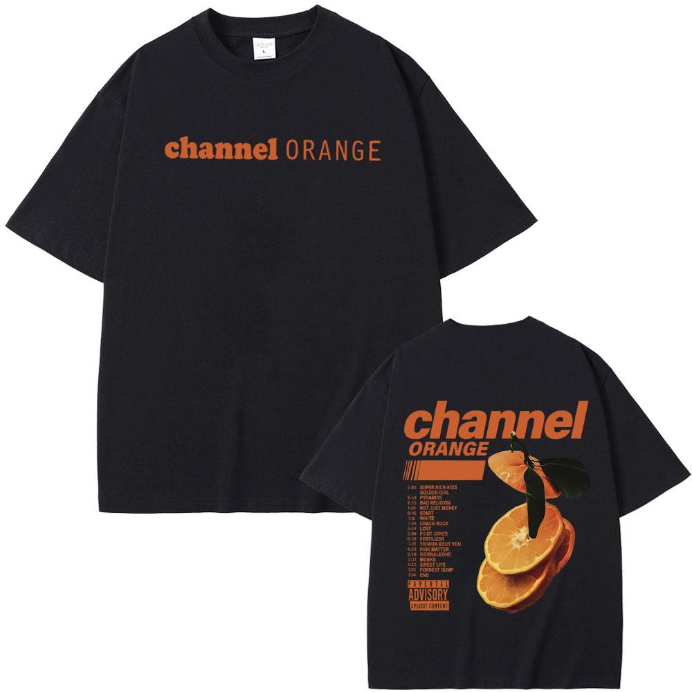 Rapper Frank Channel Orange Grafikdruck T-Shirt Ozean Oversized T-Shirts Blond Hip Hop Vintage T-Shirt Herrenmode Streetw... 5XL bunt
