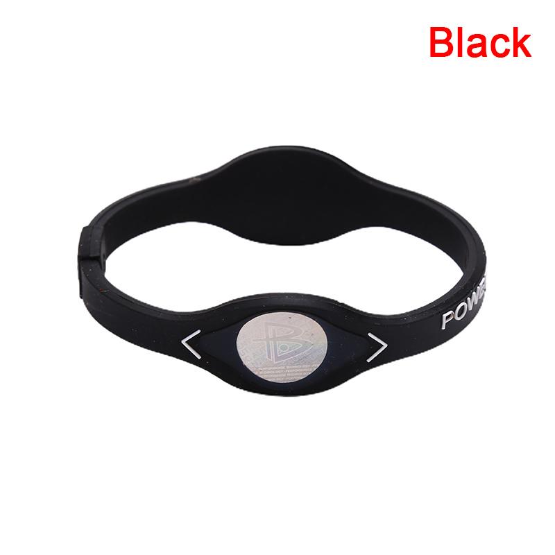 Silikon-Energie-Balance-Armband, Silikon-Energie-Armband, Sport-Silikon-Armband, Handgelenk schwarz