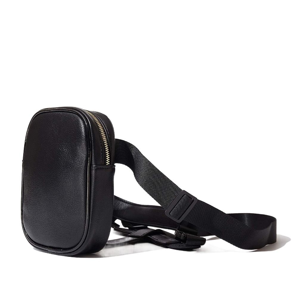 Pu Leder Motorrad Frauen Taille Bein Kreuz Motorrad Fanny Pack Motorrad Zubehör schwarz