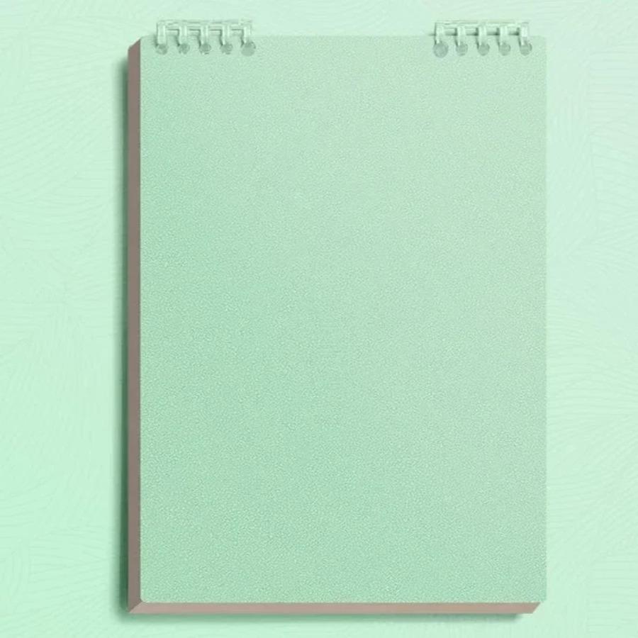 A5 60 Blatt Dickes Notizbuch Spiralbindung Loseblatt-Notizbücher mit Liniertem Papier für Studenten Schule Büro Schreibwaren A5 grün