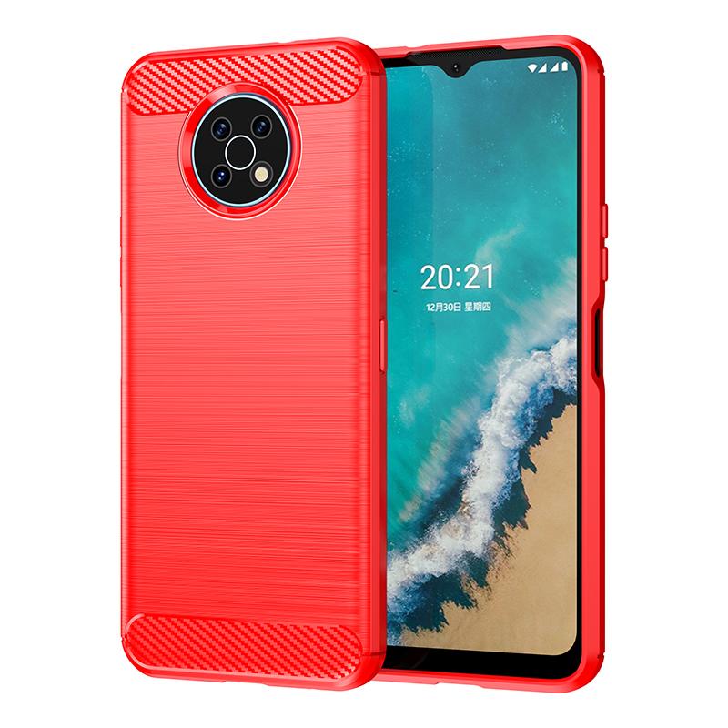 Für Nokia G50 Hülle, Nokia G50 Bumper Silikon Carbon Fiber Shell Zurück Hülle, Nokia G50 G20 G10 XR20 X10 X20 X71 Hülle For Nokia X20(X10)