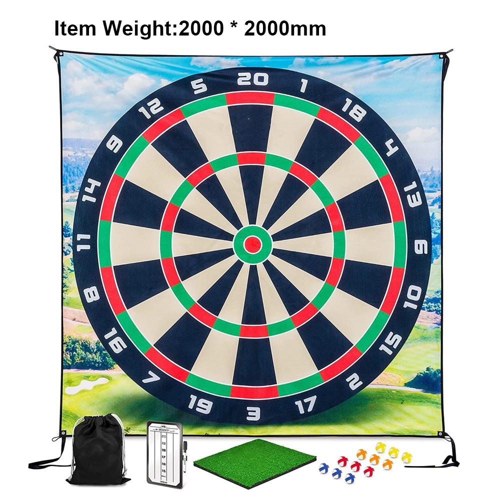 Golf Chipping Spiel mit Sticky Balls und Darts Chipping Golfs & Dart Übungsmatten für den Innenbereich 2000x2000mm bunt