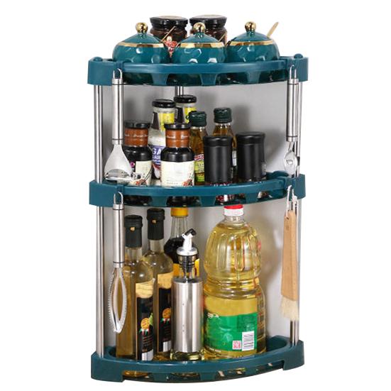 1 Set Küche Lagerung Regal Edelstahl Küche Ecke Lagerung Organizer Abnehmbare Regal Hause Versorgung Triple Layer