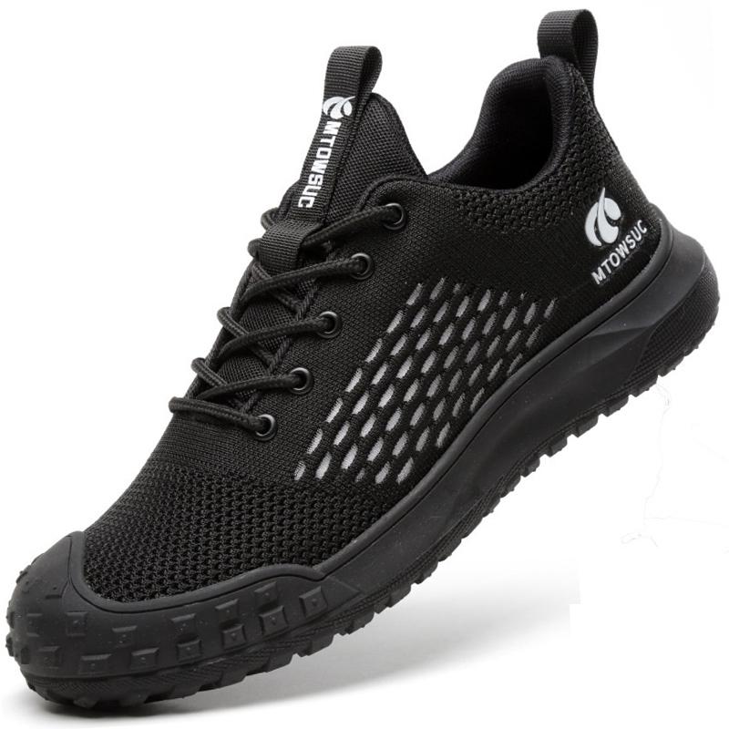 Leichte Arbeitsschuhe Herren Anti-Smash Atmungsaktive Arbeitsschuhe Herren Sport Sicherheitsschuhe Mit Stahlkappe Sicherheitsstiefel Schuhe Männlich 45