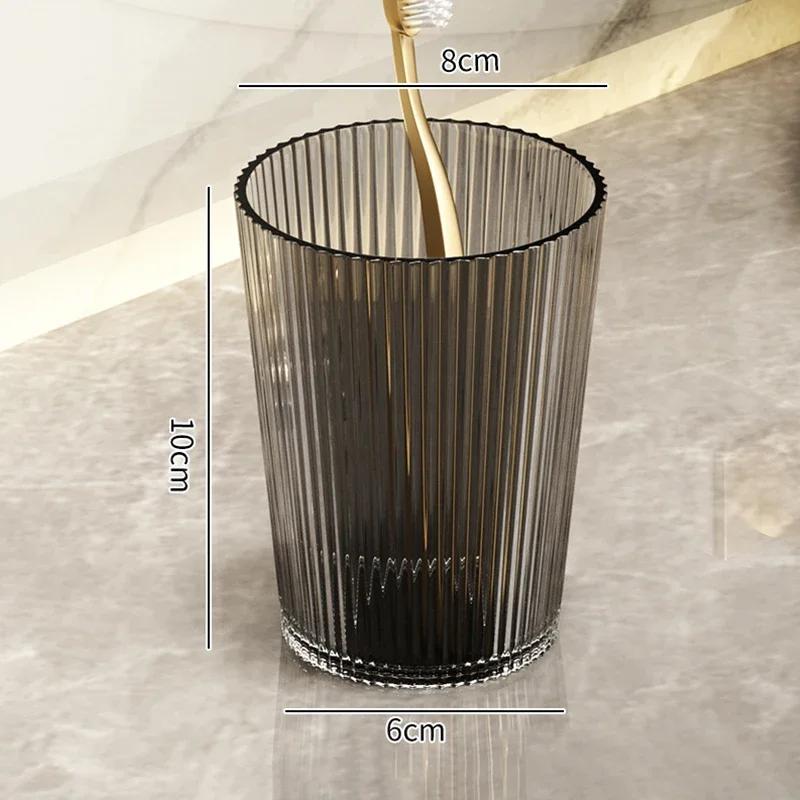 Acryl Mundwasser Tasse Zahnbürste Bad Tasse Licht Luxus Stil Badezimmer Lagerung Zubehör Zahnbürste Halter