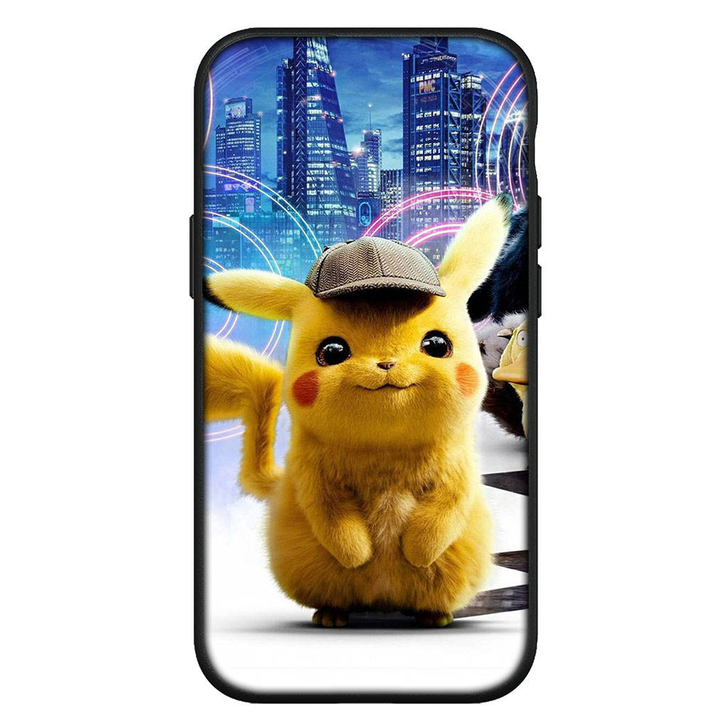 Hülle für iPhone 15 14 Xiaomi Redmi Note 13 12 11 Pro Max X 8 7 9 XR Samsung Galaxy S24 S23 A05 OPPO A15 Huawei Pikachus Psyduck Pokemon Pikachu Hülle for iPhone 12 Pro Max himmelblau