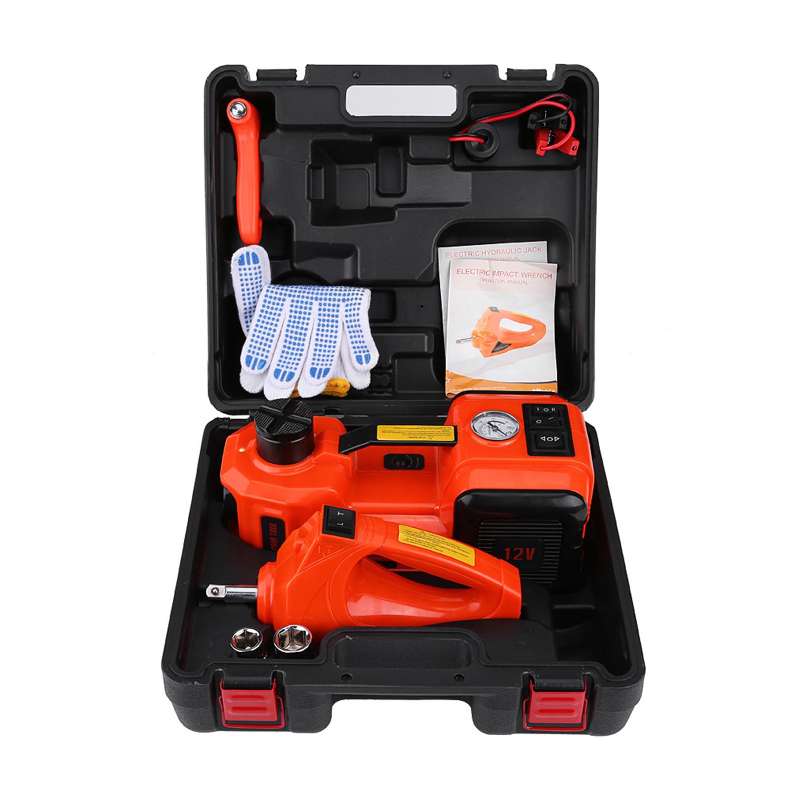 5 Tonnen 12 V DC Auto Elektrischer Wagenheber Hebebühne Garage und Notfallausrüstung weiß