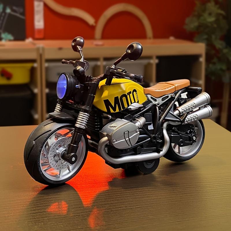 Motorrad Spielzeug Pull Back Sound und Licht Legierung Motorräder Modell Spielzeug, Motorrad Spielzeug für Weihnachten Geburtstagsgeschenke