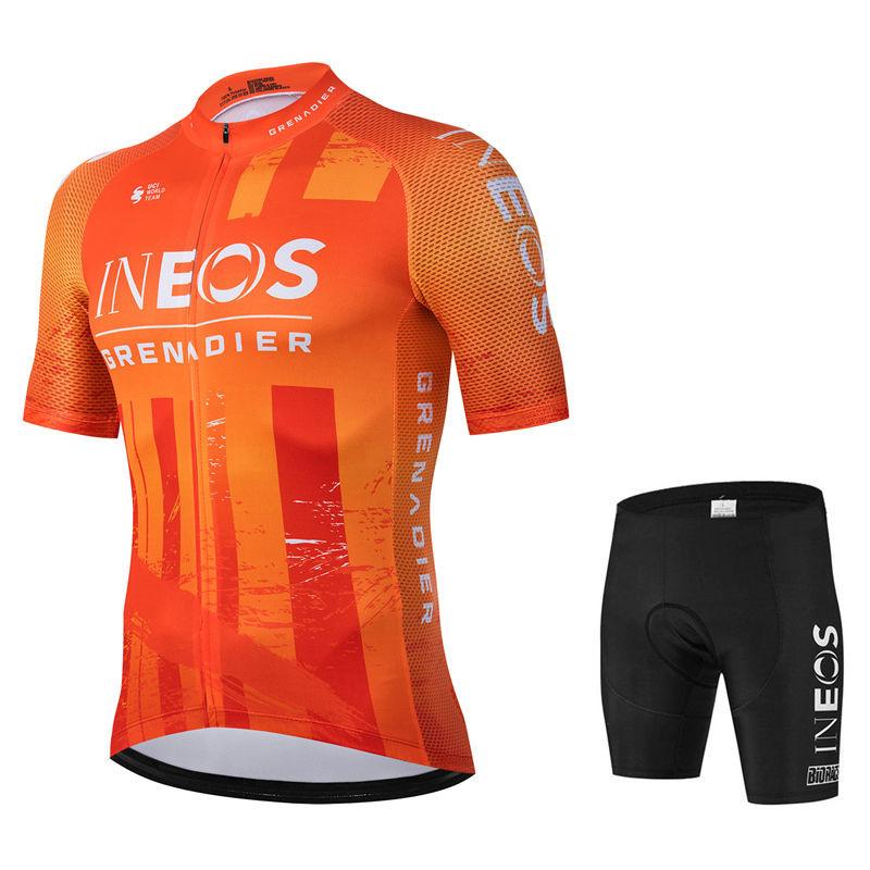 Sommer Pro Team Radtrikot Set Fahrradbekleidung Ropa Ciclismo Fahrradbekleidung Kleidung Herren Kurz Ciclismo Maillot Culotte M