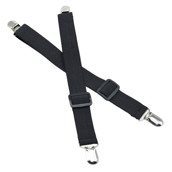 2Pcs Versteckte Strap Tischdecke Clips Befestigungen Tisch Tuch Halter Clips Einstellbare Elastizität Picknick Tischdecke schwarz