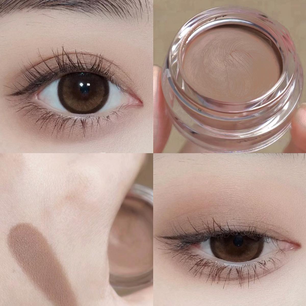 Monochrome Lidschattencreme, Augen-Concealer-Basis, Augen-Make-up, matte Lidschatten-Grundierung, langlebige, wasserfeste Kosmetik